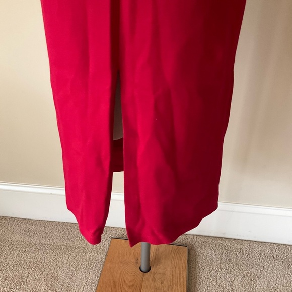 NWT Alice & Olivia Dorinda Red Off The Shoulder Midi Dress - Picture 8 of 16